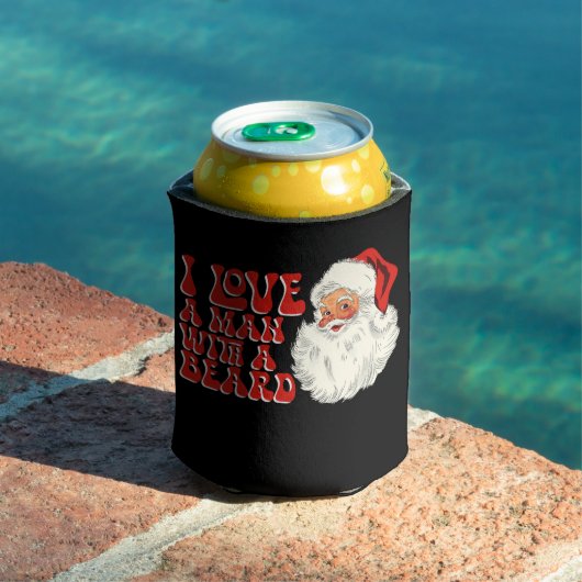 Ik hou van een Man met een baard kerstvakantie Blikjeskoeler (Insitu Zwembad)