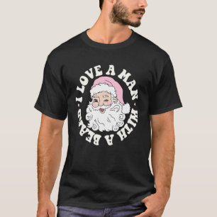 Ik hou van een Man met een bakkerskerstrecorder T-shirt