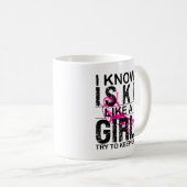 Ik hou van een meisje die probeert om te blijven,  koffiemok (Voorkant rechts)