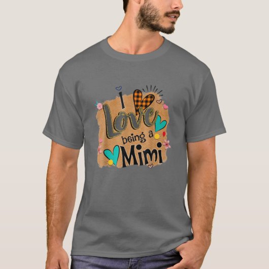 Ik hou van een Mimi Leopard Happy Moederdag T-shirt (Voorkant)