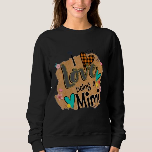 Ik hou van een Mimi Leopard Happy Moederdag Trui (Voorkant)