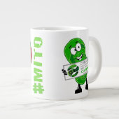 Ik hou van een Mito-krijger Grote Koffiekop (Voorkant rechts)