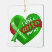 Ik hou van een Mito Warrior Keramisch Ornament (Links)