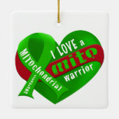 Ik hou van een Mito Warrior Keramisch Ornament (Achterkant)