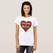 Ik hou van een Morrison Clan Tartan Pset Heart. T-shirt (Voorkant volledig)