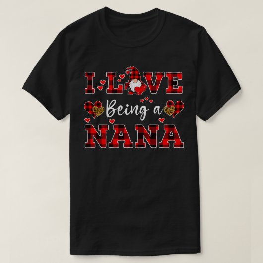Ik hou van een Nana Gnome Valentijnsdag Nana Pul T-shirt (Design voorkant)