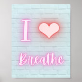 Ik hou van een neonscript. poster (Voorkant)