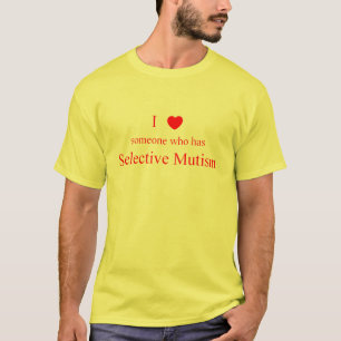 Ik hou van een selectief mutisemlicht t-shirt