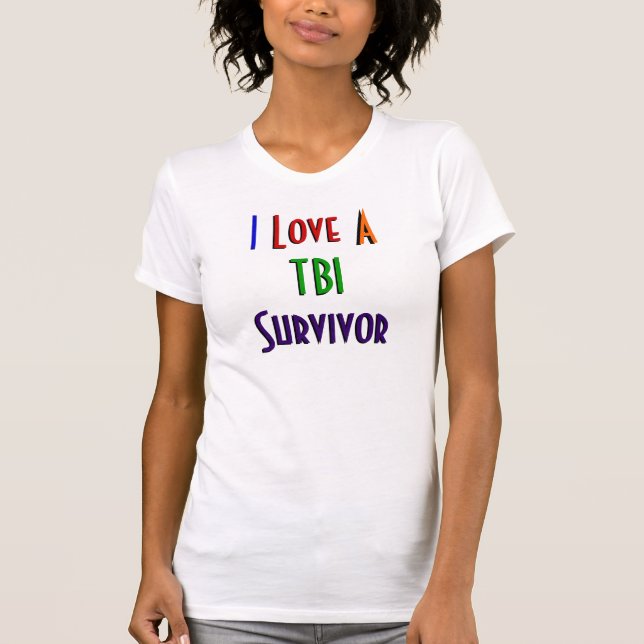 Ik hou van een TBI Survivor T-shirt (Voorkant)