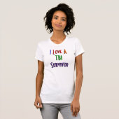 Ik hou van een TBI Survivor T-shirt (Voorkant volledig)