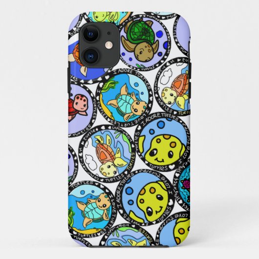 Ik hou van een telefoonzaak voor schildpadden Case-Mate iPhone case (Achterkant)