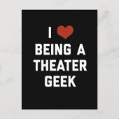 Ik hou van een theatergeek zijn briefkaart (Voorkant)