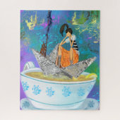 Ik hou van een theepuzzel legpuzzel (Verticaal)