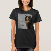 Ik hou van een Tortie Cat T-shirt (Voorkant)