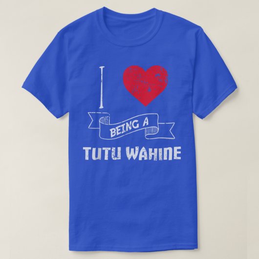 Ik hou van een Tutu Wahine Hawaiian oma T T-shirt (Design voorkant)