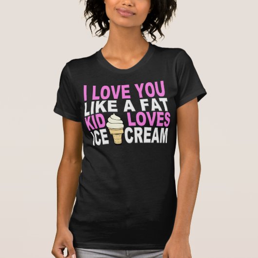 IK HOU VAN EEN VET KIND... T-SHIRT (Voorkant)