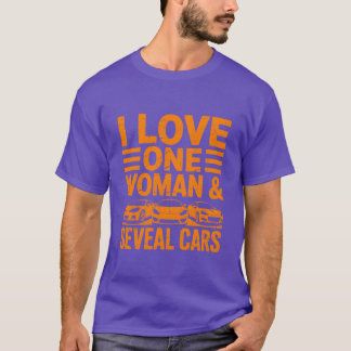 Ik hou van één vrouw en vele autozien cadeau t-shirt