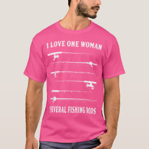 Ik hou van een vrouw en verschillende Gevist stave T-shirt