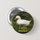 Ik hou van eenden! Cirkelpop Ronde Button 5,7 Cm (Voorkant /achterkant)