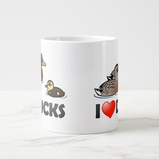 Ik hou van eenden grote koffiekop (Voorkant)