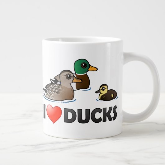 Ik hou van eenden grote koffiekop (Rechts)