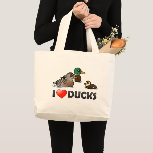 Ik hou van eenden grote tote bag (Voorkant (product))