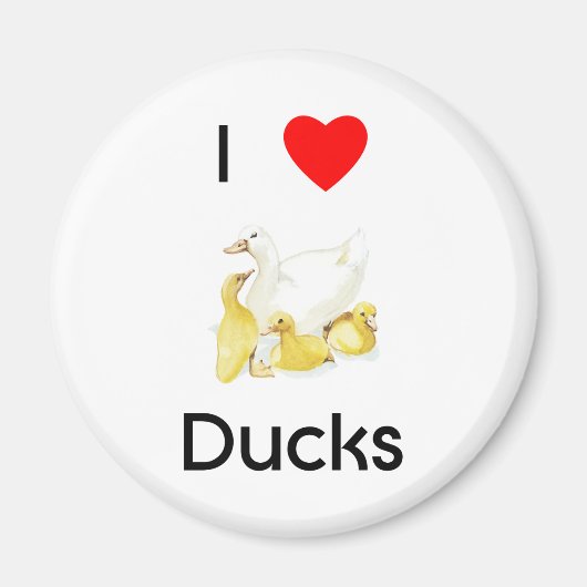 Ik hou van eenden Magnet (Voorkant)