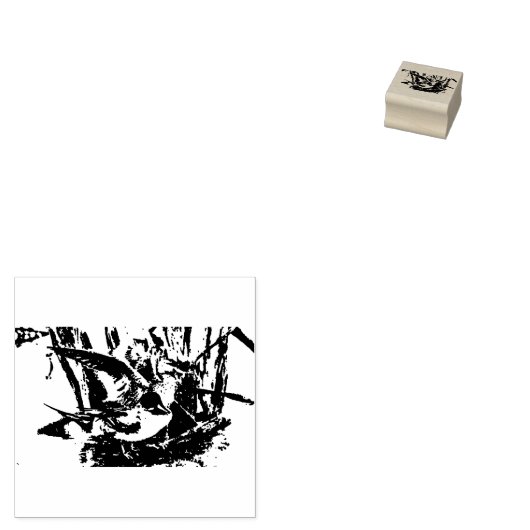 Ik hou van eenden rubberstempel (Gestempeld)