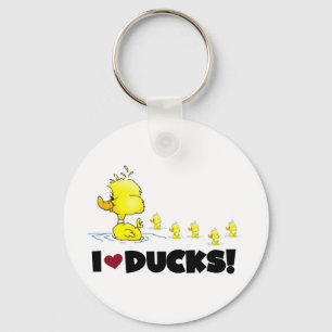 Ik Hou Van Eenden T-shirts en Cadeaus Sleutelhanger