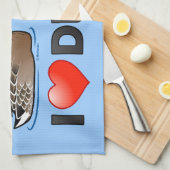 Ik hou van eenden theedoek (Quarter Fold)