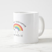 Ik hou van eenhoorns. grote koffiekop (Voorkant rechts)