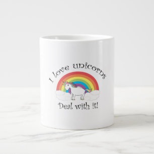 Ik hou van eenhoorns. grote koffiekop