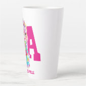 Ik hou van eenhoorns Kawaii Chibi meisje genoemd G Latte Mok (Voorkant)