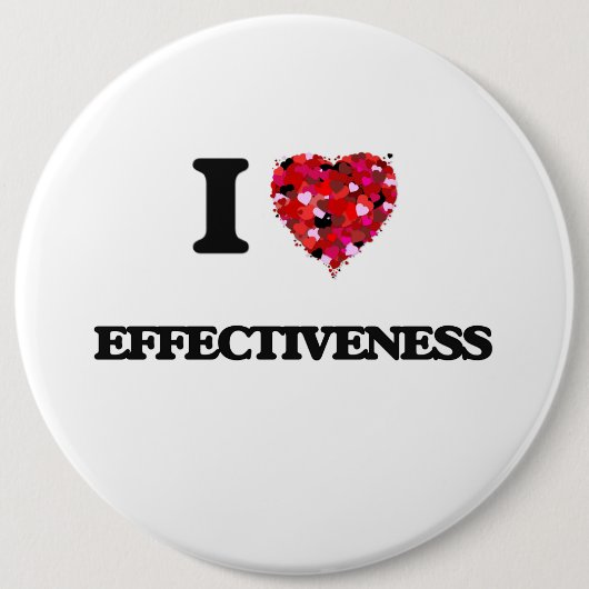 Ik hou van EFFECTIVITEIT Ronde Button 6,0 Cm (Voorkant)
