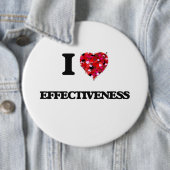 Ik hou van EFFECTIVITEIT Ronde Button 6,0 Cm (In situ)