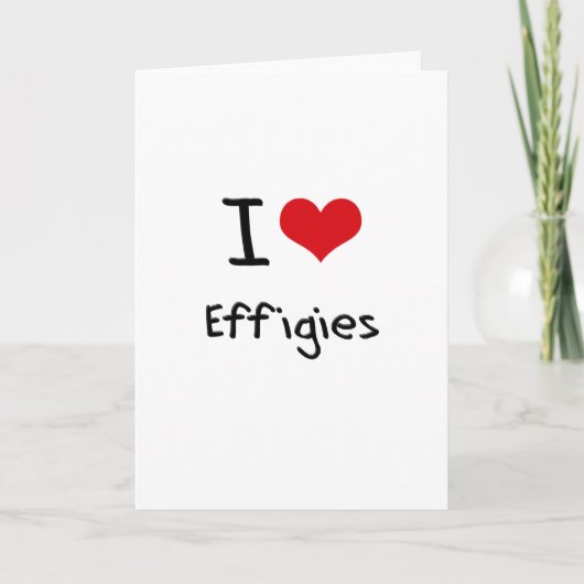 Ik hou van Effigies Kaart (Voorkant)