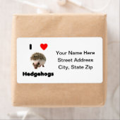 Ik hou van egel etiket (Insitu)