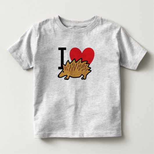 Ik hou van egel kinder shirts (Voorkant)