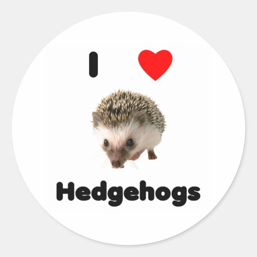Ik hou van egels Sticker (Voorkant)