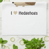 Ik hou van Egels Theedoek (Gevouwen)