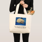Ik hou van egelzak grote tote bag (Voorkant (product))
