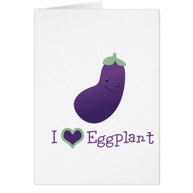 Ik hou van Eggplant (Voorkant)