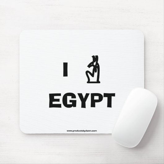 Ik hou van Egypt Mousepad Muismat (Met muis)