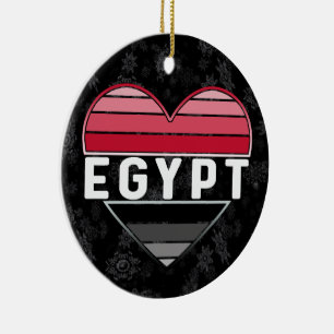 Ik hou van Egypte, Egyptisch hart Keramisch Ornament