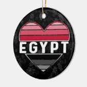Ik hou van Egypte, Egyptisch hart Keramisch Ornament (Links)