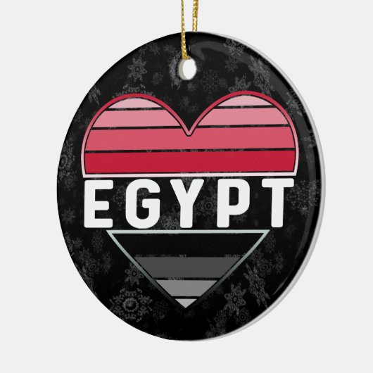 Ik hou van Egypte, Egyptisch hart Keramisch Ornament (Links)