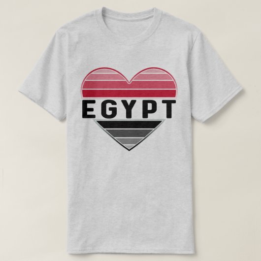 Ik hou van Egypte, Egyptisch hart T-shirt (Design voorkant)