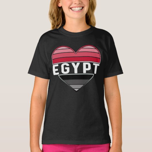 Ik hou van Egypte, Egyptisch hart T-shirt (Voorkant)