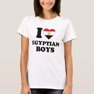 Ik hou van Egyptische jongens T-shirt