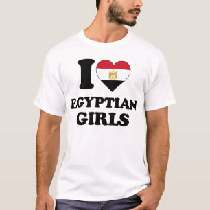 Ik hou van Egyptische meisjes T-shirt